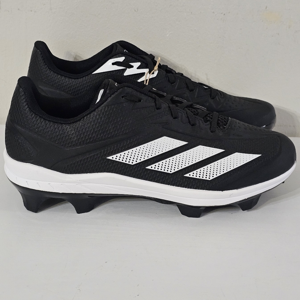Adidas Adizero Electric+ TPU Black Core Black Baseball Cleats Men's Shoe Size 9
